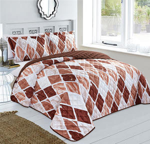 Ensemble de literie matelassé léger avec certificat OEKO-TEX en gros 1 couvre-lit et 2 taies d'oreiller couvre-lit ensemble de literie king Size - Product Image 5