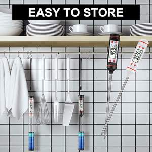 Thermomètre de cuisine, café, thé, aliments BBQ, étanche, numérique, lecture instantanée, pour la cuisson - Product Image 4