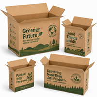 Boîte d'emballage en carton ondulé simple paroi sérigraphiée avec panneau en E Flute pour la promotion au détail