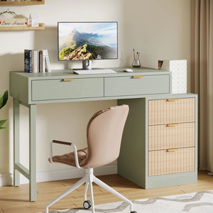 Mobilier moderne bureau d'<span class=keywords><strong>ordinateur</strong></span> en bois avec 5 tiroirs <span class=keywords><strong>petit</strong></span> bureau d'étude réversible avec support <span class=keywords><strong>pour</strong></span> <span class=keywords><strong>imprimante</strong></span> table d'<span class=keywords><strong>ordinateur</strong></span> - Product Image 3