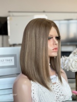 Perruque en cheveux humains casher SHY, style personnalisé, cheveux naturels, dessus en dentelle, programme de perruques sur mesure, fournisseur de marque