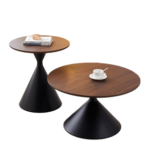 Geïnspireerde Nordic Style Tulp Design Mdf Houten Hoektafel Internet Rood Duurzaam Voor Woonkamer Balkon Dineren Koffie - Product Image 2