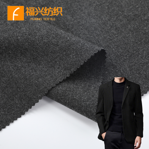 Nhà Máy Bán Buôn Tùy Chỉnh Suiting Vải 62% Polyester 24% Rayon 10% Len 4% Spandex Pha Trộn Đồng Bằng Nhuộm Vải Cho Boys'suits - Product Image 1