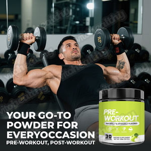 Vitahealthy OEM/ODM Etichetta Privata, Polvere Energetica <span class=keywords><strong>Pre</strong></span>-Allenamento Pura e Naturale al Gusto di Mela, Integratore in Polvere per Adulti - Product Image 5