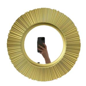 จานรองอาหารพลาสติกหรูหราทันสมัยขอบสีทองสำหรับตกแต่งงานแต่งงาน - Product Image 5