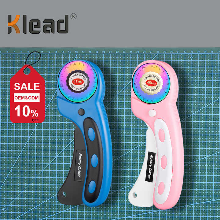 45mm SK7 Steel Iridescent Coated Mini Rotary Cutter Lightweight Plastic ...