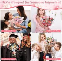 Papier d'emballage floral imperméable pour bouquets, rubans, couronnes papillon, épingles, kits de bricolage pour fleuristes