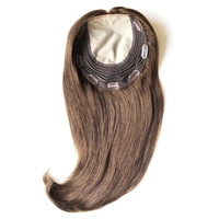 Übernachtungsversand jüdisches Koscher-Kippah-Band Herbstperücken jungfräuliches An kopfhaut-Remy-Echthaar neue Injektion Seidenoberfläche Alopezia-Topper
