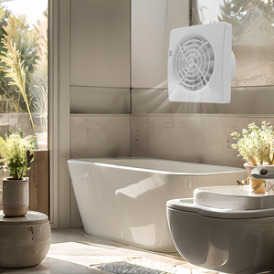 Extractor de Aire Eléctrico de Pared para Baño 230V con Obturador, Sensor de Humedad, Flujo de Aire de 120m³/h, Personalizable OEM/ODM, Eficiente Energéticamente - Product Image 4