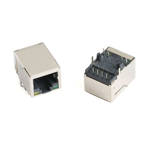 Prise <span class=keywords><strong>RJ45</strong></span> Type 59, Série à Port Simple/<span class=keywords><strong>Double</strong></span>/Quadruple, Interface Réseau Blindée à Tête Cristalline 8P8C - Product Image 3