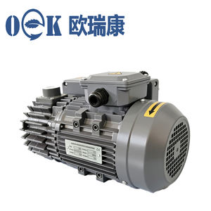 Pompa Vakum Industri Rotary Vane Satu Tahap Ouruikang QV-10 Motor Tembaga Murni Kontrol Otomatis Penuh 1HP Garansi 2 Tahun - Product Image 3