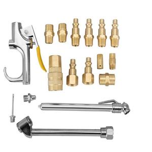 1/4 Npt Quick Coupling Blow Gun Air Pump Tire Pressure Gauge 17 Piece Set Stainless Steel Pneumatic Tool Accessories - Product Image 3