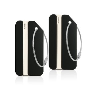 Custom <b>Metal</b> Luggage Tags Aluminum <b>Suitcase</b> Handle Tags Waterproof Travel Case Identification Tags Anti-Loss Travel Specialty - Product Image 5