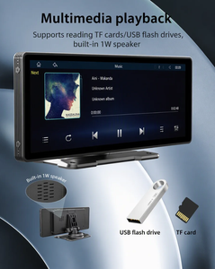 Lecteur multimédia portable pour voiture avec écran IPS de 10,26 pouces, lecteur MP5, CarPlay sans fil, Android Auto, Bluetooth pour camion, poids lourd - Product Image 2