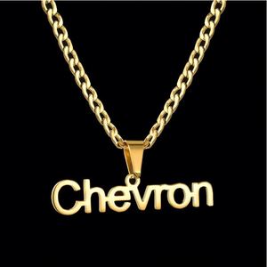 สร้อยคอแบบสปอร์ตสไตล์ยุโรปอเมริกันสั่งทำพิเศษ  วัสดุสแตนเลสชุบเคลือบสีดำ  พร้อมจี้ภาษาอังกฤษ  ลายไม้ไผ่  สำหรับทั้งชายและหญิง - Product Image 3