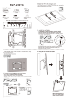 Support mural universel pour téléviseur Xinxidi 14-42 pouces, support fixe pour téléviseur, capacité de charge de 20 kg, VESA 200*200TMP-200TG
