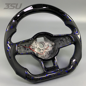 Volante Deportivo de Fibra de Carbono Forjado con Pantalla LED para <span class=keywords><strong>Volkswagen</strong></span> <span class=keywords><strong>Golf</strong></span> <span class=keywords><strong>GTI</strong></span> MK7, Recién Actualizado, 2015 2016 2017 2018 2019 - Product Image 2