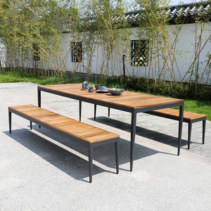 Di grandi dimensioni In <span class=keywords><strong>Legno</strong></span> di Teak Mobili Ristorante Parco Panca Pranzo di Nozze Giardino Sedia Per Esterni - Product Image 3