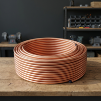 Tuyau en cuivre non allié bon marché / Bobine de tuyau en cuivre Cu-FRHC avec service de cintrage, Cuivre pur à 99,9 % pour climatiseur/réfrigérateur, 3mm-360mm