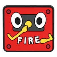 Breloques de chaussures rouges pour pompiers, vente en gros, décorations pour sabots, thème camion de pompiers anglais et américain, cadeau pour enfants