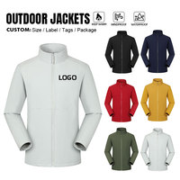 Vestes softshell pour hommes, coupe-vent, imperméables, pour le travail en extérieur, avec logo personnalisé, col montant, uniforme d'hiver pour club.