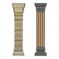 Moule de coffrage en gros pour colonnes de portail, moule carré et rond pour colonnes de maison en ciment, moules à piliers romains en béton à vendre pour la décoration