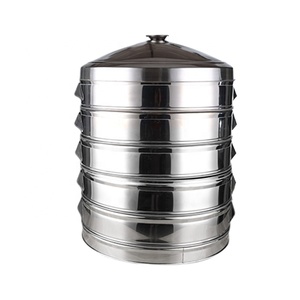 Vaporera grande <span class=keywords><strong>de</strong></span> <span class=keywords><strong>acero</strong></span> <span class=keywords><strong>inoxidable</strong></span>, vaporizador <span class=keywords><strong>de</strong></span> alimentos para hotel, restaurante, 52cm, 47cm - Product Image 1