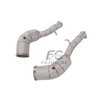 Sistema de Tubo de Escape de Acero Inoxidable con Protección Térmica para Audi S6 S7 C8 2.9T 2020-2023, Mejora de Sonido y Potencia