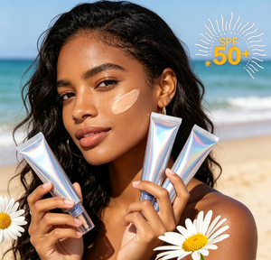 <span class=keywords><strong>Fond</strong></span> <span class=keywords><strong>de</strong></span> <span class=keywords><strong>teint</strong></span> liquide matifiant, imperméable, SPF 50+, <span class=keywords><strong>de</strong></span> haute qualité, en tube souple, personnalisable en gros, marque privée OEM - Product Image 1