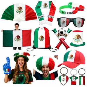 Mexico 2026 Gift Set Cheer Makeup Bag Gift Set Gift Set Haiti <b>T</b>-<b>Shirts</b> Scarf Wristband Badge Pin Necklace Cheering Kit - Product Image 1