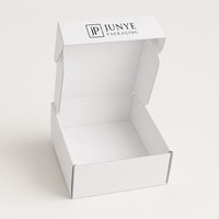 Boîte d'expédition en papier kraft à logo personnalisé, style usine tendance, vente en gros, OEM, faible MOQ, découpée à l'emporte-pièce, auto-scellante, en carton ondulé, emballage plat