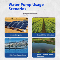 Pompe à eau solaire immergée puissante pour puits profond, pompe solaire pour forage, pompe solaire immergée DC
