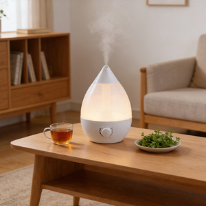 Humidificateur ultrasonique en plastique, diffuseur d'huiles essentielles, aromathérapie, stérilisation, LED à changement de couleur, 3-5L, bureau, hôtel, ultrasonique - Product Image 3