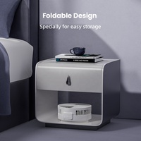 Grandes piles rechargeables de 8 pouces Longue durée de fonctionnement Fonction de minuterie d'éclairage à oscillation automatique Bouton à distance Ventilateur mural de table