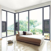 Ventanas Abatibles de Aleación de Aluminio Modernas de Alta Calidad - Duraderas, Eficientes Energéticamente, con Vidrio Low-E, Certificación Energy Star, para Exteriores y Baños