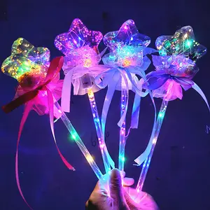 Jouets féeriques LED pour la fête Fournitures de fête colorées LED pour enfants adultes Boule LED étoile en forme de coeur Jouet pour cosplay Costume