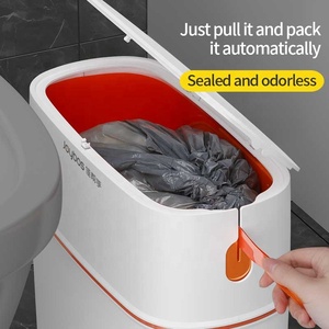 Thùng Rác Nhà Bếp Hấp Thụ JOYBOS Có Nắp Đậy Thùng Rác Phòng Tắm Với Báo Chí Loại 15L Dogproof Nhựa Mỏng Thùng Rác Hẹp - Product Image 2