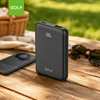 Mini chargeur portable à batterie lithium, prix de gros OEM, écran LCD, charge rapide PD 20W, batterie externe 5000mAh, format compact