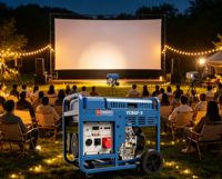 Générateur diesel Yuchai 8 kW YC8GF-3 9 kVA, groupe électrogène diesel de type ouvert avec moteur YC1105FE, démarrage électrique