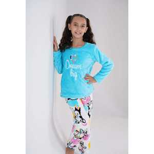 ชุดนอนเด็กผู้หญิง แขนยาว ผ้าฝ้ายออร์แกนิค 100% ปลายแขนรูปไข่ คอเสื้อนุ่ม ลายการ์ตูน สำหรับฤดูใบไม้ร่วง ฤดูใบไม้ผลิ ฤดูหนาว (7-8/13-14) - Product Image 6