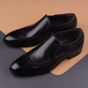 Producto más vendido: Zapatos formales de alta calidad para hombre 2026 - Zapatos de vestir y Oxford de cuero brocado personalizados - Product Image 5