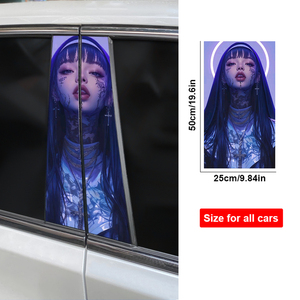 Tùy chỉnh thiết kế nun mẫu xe dán tự dính PVC cửa sổ và trang trí trụ cột cho xe - Product Image 5