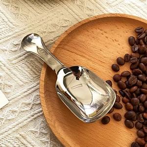 Stainless Steel Coffee Spoon Square Head Ergonomic Handle Large Serving Spoon For Coffee Beans - Product Image 4