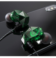 QKZ AK2 3.5mm Bass Gaming In-ear Wired Earphones Headphones Audifonos untuk Ponsel Android dengan Mikrofon
