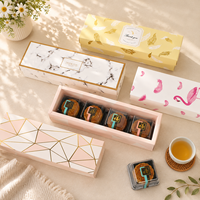 Prix d'usine – Diviseurs de luxe portables en papier sulfurisé rigide personnalisés, à fentes, pour emballage cadeau de pâtisseries et gâteaux de lune