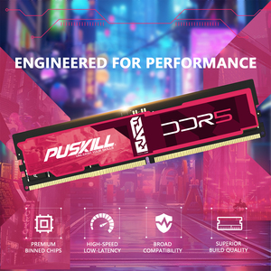 PUSKILL <span class=keywords><strong>Precio</strong></span> al por Mayor para Memoria RAM DDR5 ECC de Larga Duración 8GB/16GB/32GB 4800MHz/5600MHz/6000MHz/6400MHz en Stock para Juegos de Computadora <span class=keywords><strong>PS5</strong></span> - Product Image 6
