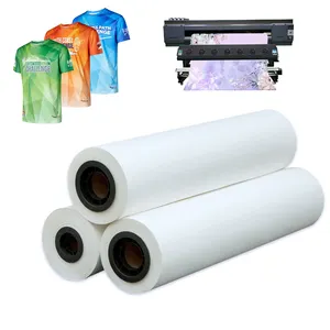 Factory Direct 100gsm White Sublimation Transfer Paper Roll For Digital Printing High Transfer Rate Wholesale