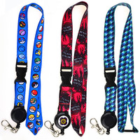 Cordon Détachable Pas Cher avec Porte-Badge Rétractable pour Carte d'Identité, Lanières pour Infirmières et Enseignants, Cordon de Cou Personnalisé en Polyester, Jolis Cordons Porte-Clés