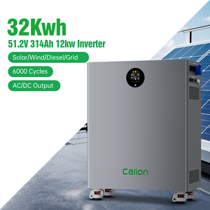แบตเตอรี่ LiFePO4 16kWh 32kWh ระบบกักเก็บพลังงานไฮบริดออลอินวัน 12kW ระบบพลังงานแสงอาทิตย์ OmniPower X12 16/32 อินเวอร์เตอร์คลื่นไซน์บริสุทธิ์ - Product Image 2