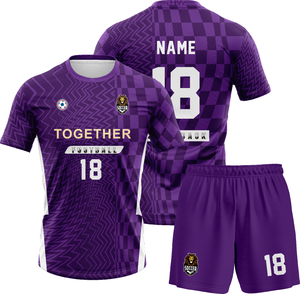 OEM Schnelltrocknende Fußballtrikots mit individuellem Logo-Druck, direkt ab Werk, individueller Sublimationsdruck mit Namen, Thailand-Verwendung für Training - Product Image 1